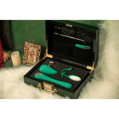 Набір Knight Jenay Pandora Box v2.0: вакуумний вібратор, вібратор, віброяйце, лоскітка та маска