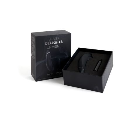 Преміальний подарунковий набір Silver Delights Collection: Womanizer Premium та We-Vibe Tango Преміальний подарунковий набір Silver Delights Collection: Womanizer Premium та We-Vibe Tango