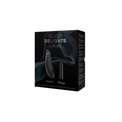 Преміальний подарунковий набір Silver Delights Collection: Womanizer Premium та We-Vibe Tango Преміальний подарунковий набір Silver Delights Collection: Womanizer Premium та We-Vibe Tango