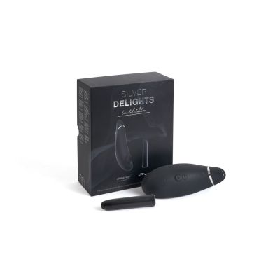 Преміальний подарунковий набір Silver Delights Collection: Womanizer Premium та We-Vibe Tango Преміальний подарунковий набір Silver Delights Collection: Womanizer Premium та We-Vibe Tango