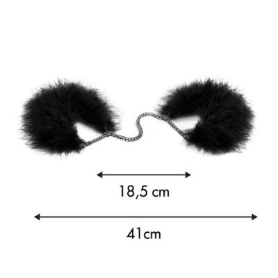 Пухнасті наручники Bijoux Indiscrets Za za zu — feather handcuffs, пір'яні, подарункове паковання