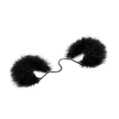 Пухнасті наручники Bijoux Indiscrets Za za zu — feather handcuffs, пір'яні, подарункове паковання