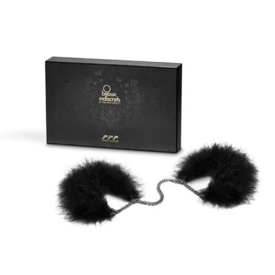 Пухнасті наручники Bijoux Indiscrets Za za zu — feather handcuffs, пір'яні, подарункове паковання