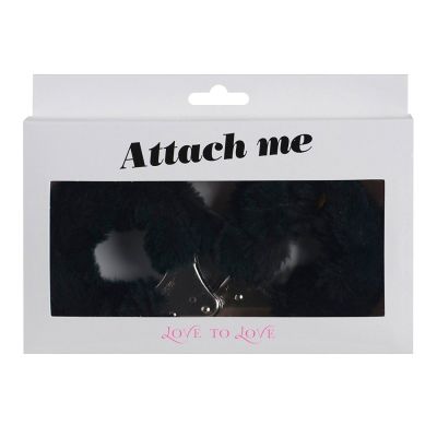 Наручники з плюшевим оздобленням Love To Love ATTACH ME Black