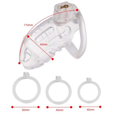 Клітка для пеніса LOCKINK SEVANDA Plastic Penis Chastity Cage - Transparent Клітка для пеніса LOCKINK SEVANDA Plastic Penis Chastity Cage - Transparent
