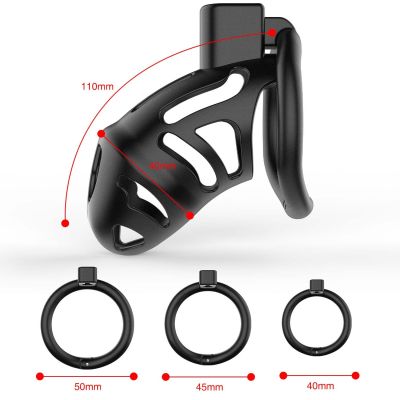 Клітка для пеніса LOCKINK SEVANDA Plastic Penis Chastity Cage - Black Клітка для пеніса LOCKINK SEVANDA Plastic Penis Chastity Cage - Black