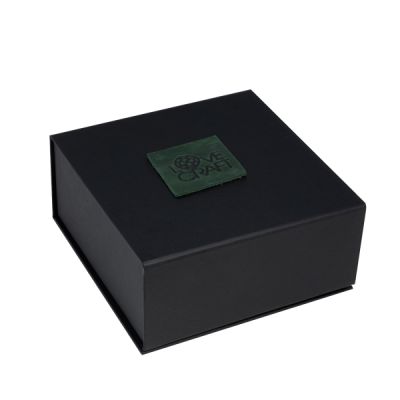 Преміальні поножі LOVECRAFT, зелені, натуральна шкіра, в подарунковому пакованні