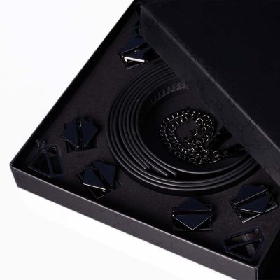 Набір із 8 ременів для зв'язування LOCKINK 8-Bondage-Straps Restraint Set - Black Набір із 8 ременів для зв'язування LOCKINK 8-Bondage-Straps Restraint Set - Black