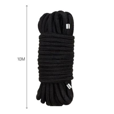 Мотузка для BDSM MAI Bondage Rope Black, довжина 10 м, діаметр 6,5 мм, поліестер Мотузка для BDSM MAI Bondage Rope Black, довжина 10 м, діаметр 6,5 мм, поліестер
