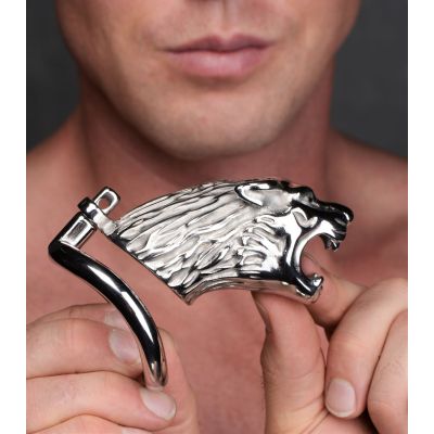 Клітка для пеніса Master Series: Tiger King Cock Cage With Lock, три кільця, замок, три ключі Клітка для пеніса Master Series: Tiger King Cock Cage With Lock, три кільця, замок, три ключі