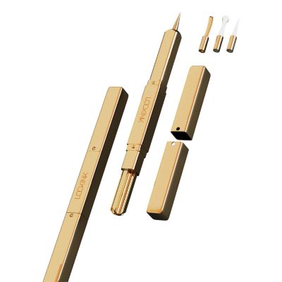 Ексклюзивний тиклер LOCKINK 5-head Flirting Tickler - Golden з п'ятьма насадками Ексклюзивний тиклер LOCKINK 5-head Flirting Tickler - Golden з п'ятьма насадками