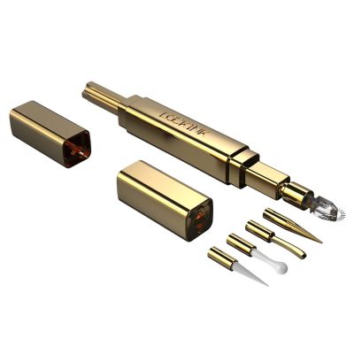 Ексклюзивний тиклер LOCKINK 5-head Flirting Tickler - Golden з п'ятьма насадками Ексклюзивний тиклер LOCKINK 5-head Flirting Tickler - Golden з п'ятьма насадками