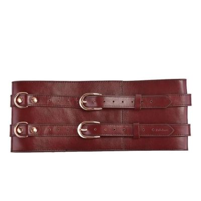 Шкіряний пояс для бондажу Liebe Seele Wine Red Waist Cuff S Size Шкіряний пояс для бондажу Liebe Seele Wine Red Waist Cuff S Size
