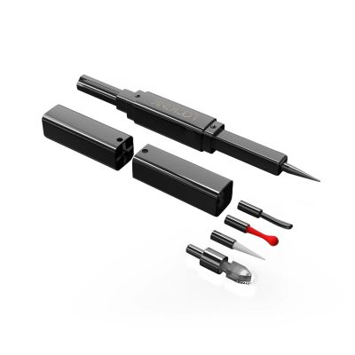 Ексклюзивний тиклер LOCKINK 5-head Flirting Tickler - Grey з п'ятьма насадками Ексклюзивний тиклер LOCKINK 5-head Flirting Tickler - Grey з п'ятьма насадками