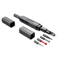 Ексклюзивний тиклер LOCKINK 5-head Flirting Tickler - Grey з п'ятьма насадками Ексклюзивний тиклер LOCKINK 5-head Flirting Tickler - Grey з п'ятьма насадками