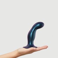 Дилдо Strap-On-Me DILDO PLUG SNAKY METALLIC BLUE, розмір M, діаметр 4 см, ввідна довжина 15,3 см Дилдо Strap-On-Me DILDO PLUG SNAKY METALLIC BLUE, розмір M, діаметр 4 см, ввідна довжина 15,3 см