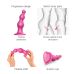 Насадка для страпона Strap-On-Me Dildo Plug Beads Framboise Metallic XL Насадка для страпона Strap-On-Me Dildo Plug Beads Framboise Metallic XL