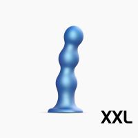 Насадка для страпона Strap-On-Me Dildo Plug Balls Blue Metallic XXL Насадка для страпона Strap-On-Me Dildo Plug Balls Blue Metallic XXL