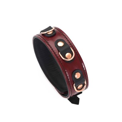 Нашийник з повідцем Liebe Seele Wine Red Collar and Leash Нашийник з повідцем Liebe Seele Wine Red Collar and Leash
