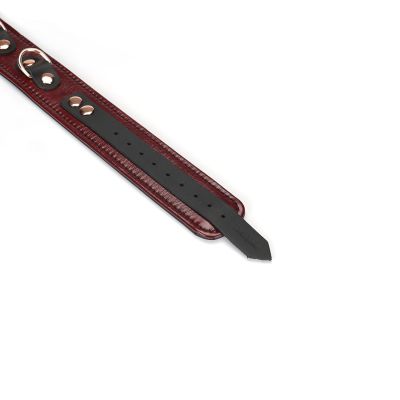 Нашийник з повідцем Liebe Seele Wine Red Collar and Leash Нашийник з повідцем Liebe Seele Wine Red Collar and Leash