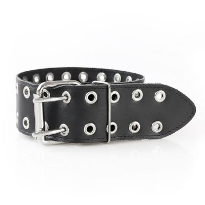 Нашийник Art of Sex — Tessa, натуральна шкіра, колір чорний