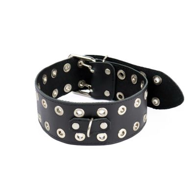 Нашийник Art of Sex — Tessa, натуральна шкіра, колір чорний
