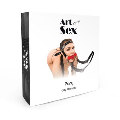 БДСМ-кляп-упряжка Art of Sex — BDSM Gag Harness Pony