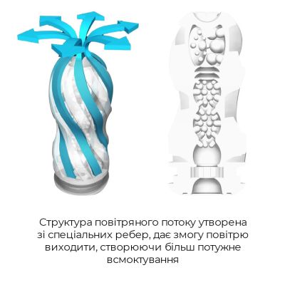 Мастурбатор Tenga Air-Tech Ultra Size, вища аеростимуляція та всмоктувальний ефект Мастурбатор Tenga Air-Tech Ultra Size, вища аеростимуляція та всмоктувальний ефект