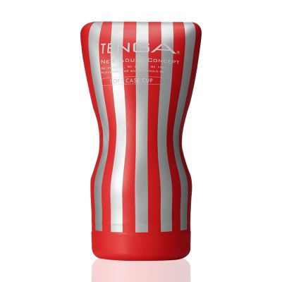 Мастурбатор Tenga Squeeze Tube Cup (м’яка подушечка) стискається