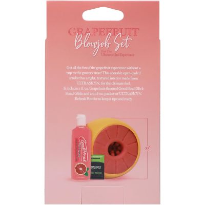 Набір для мінету Doc Johnson GoodHead Grapefruit Blowjob Set - Yellow