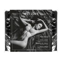 Простирадло з вінілу Fetish Tentation Black 200 x 220, чорне 