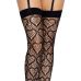 Ажурні панчохи з сердечками Leg Avenue Heart Black, One Size