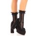 Шкарпетки ажурні з рюшами Leg Avenue Mini Bow Lace Anklet Black Шкарпетки ажурні з рюшами Leg Avenue Mini Bow Lace Anklet Black