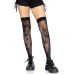 Панчохи з малюнком Leg Avenue 420 Net Thigh Highs Black