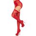 Панчохи Leg Avenue Leg Avenue Lace thigh highs & garterbelt Red One Size Панчохи Leg Avenue Leg Avenue Lace thigh highs & garterbelt Red One Size