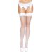 Панчохи-сітка для кріплення на пояс Leg Avenue Nylon Fishnet Thigh Highs White, one size Панчохи-сітка для кріплення на пояс Leg Avenue Nylon Fishnet Thigh Highs White, one size