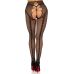 Панчохи Leg Avenue Crotchless Net Tights with Heart Backseam Black One Size Панчохи Leg Avenue Crotchless Net Tights with Heart Backseam Black One Size