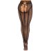 Панчохи Leg Avenue Crotchless Net Tights with Heart Backseam Black One Size Панчохи Leg Avenue Crotchless Net Tights with Heart Backseam Black One Size