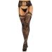 Панчохи Leg Avenue French Rose Backseam Garter Belt Stockings Black One Size