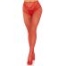 Панчохи Leg Avenue Crotchless Net Tights with Heart Backseam Red One Size Панчохи Leg Avenue Crotchless Net Tights with Heart Backseam Red One Size