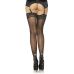 Панчохи зі швом та стразами Leg Avenue Stockings Rhinestone Backseam, мереживна резинка, one size