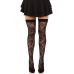 Панчохи Leg Avenue Wild rose net thigh highs One Size