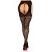 Панчохи Leg Avenue Eyelet lace suspender hose Black One Size Панчохи Leg Avenue Eyelet lace suspender hose Black One Size