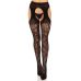 Панчохи Leg Avenue Eyelet lace suspender hose Black One Size