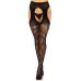 Панчохи Leg Avenue Eyelet lace suspender hose Black One Size Панчохи Leg Avenue Eyelet lace suspender hose Black One Size