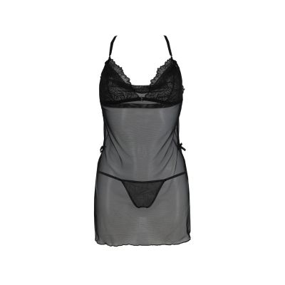 Сорочка Passion DELIENA CHEMISE S/M black, стрінги із заниженою талією Сорочка Passion DELIENA CHEMISE S/M black, стрінги із заниженою талією