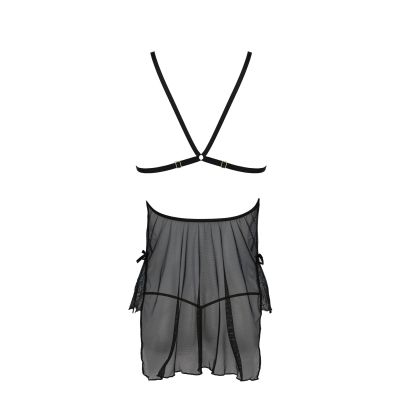 Сорочка Passion DELIENA CHEMISE S/M black, стрінги із заниженою талією Сорочка Passion DELIENA CHEMISE S/M black, стрінги із заниженою талією