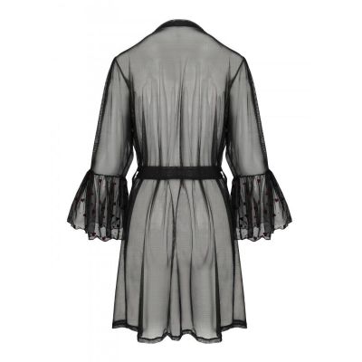 Повітряний пеньюар LOVELIA PEIGNOIR black L/XL - Passion