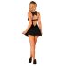 Сорочка бебі-дол з мереживом на грудях Obsessive Donna Dream babydoll M/L Black, стрінги Сорочка бебі-дол з мереживом на грудях Obsessive Donna Dream babydoll M/L Black, стрінги