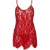 Пеньюар Leg Avenue Rose Lace Flair Chemise Red One Size